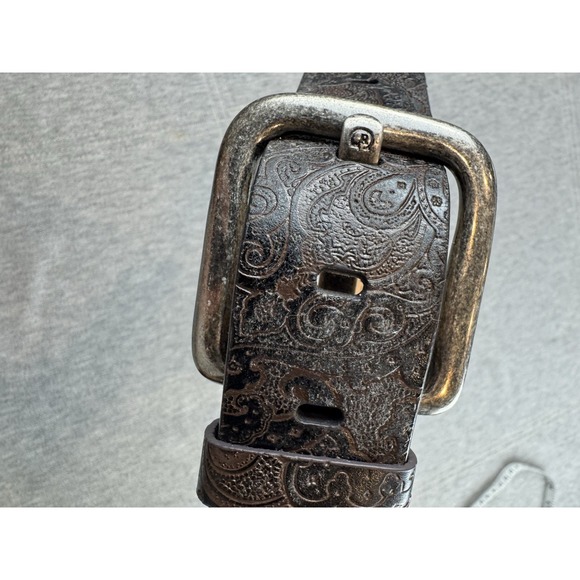 Robert Graham Other - Robert Graham Brown Black Leather Paisley Embossed Belt Size 40 Western